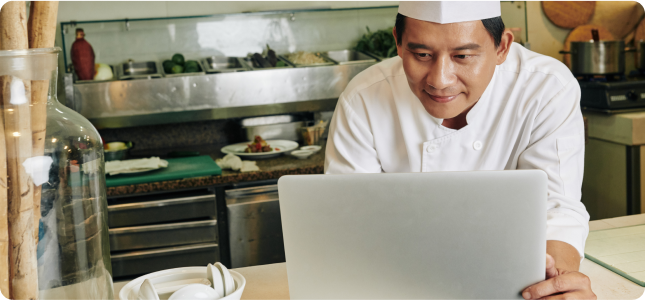 Person in the kitchen